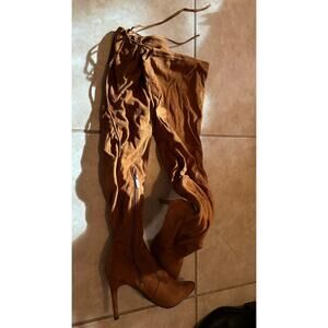 Brown Thigh High Heels, Great for Fall !